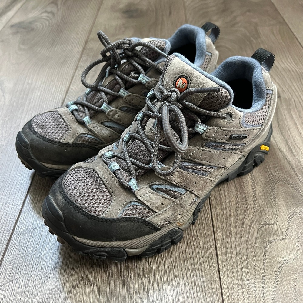 Merrell Moab 2 Waterproof Hiking Shoes Granite Blue J06026 Womens 8